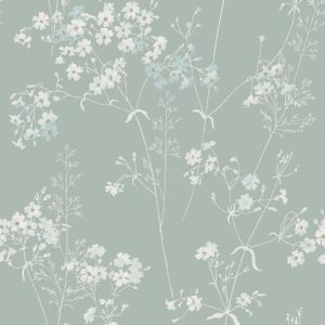 tapeet 118268 Leaf duck egg wallpaper