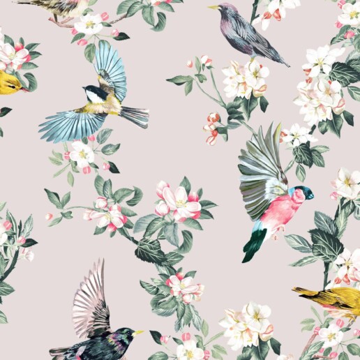 tapeet 118562 garden birds wallpaper