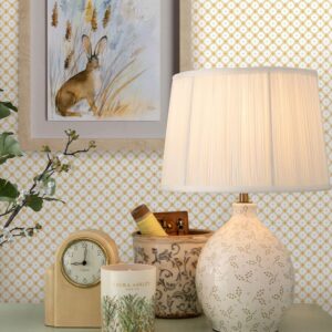 tapeet 119849Laura Ashley Wickerwork Pale Ochre Yellow Wallpaper