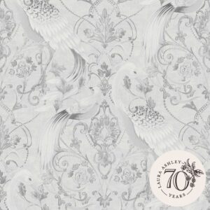 tapeet 119868_1Laura Ashley Tregaron Silver Wallpaper