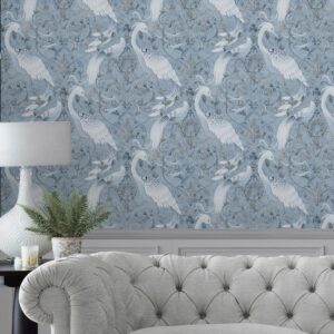 tapeet 120132_5Laura Ashley Tregaron Midnight Blue Wallpaper