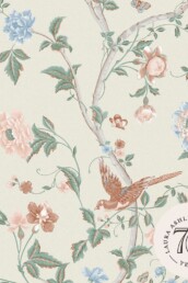 tapeet 120133_1Laura Ashley Summer Palace Sage And Apricot Wallpaper