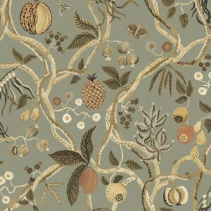 S10578Tree of Life Sage Green pilttapeet