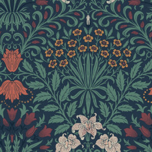 140494 William Morris Garden Moonlight tapeet