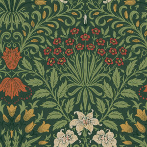140495 William Morris Garden Moss Green tapeet