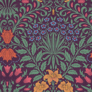 140498 William Morris Garden Dewberry tapeet