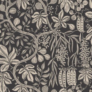 S10257 Fig Garden Charcoal tapeet
