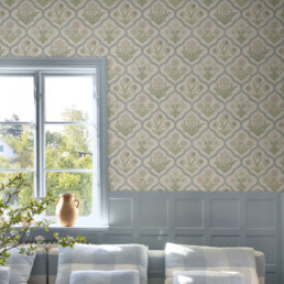 klassikaline vintage rombimustriga maakodu tapeet