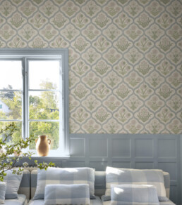 klassikaline vintage rombimustriga maakodu tapeet