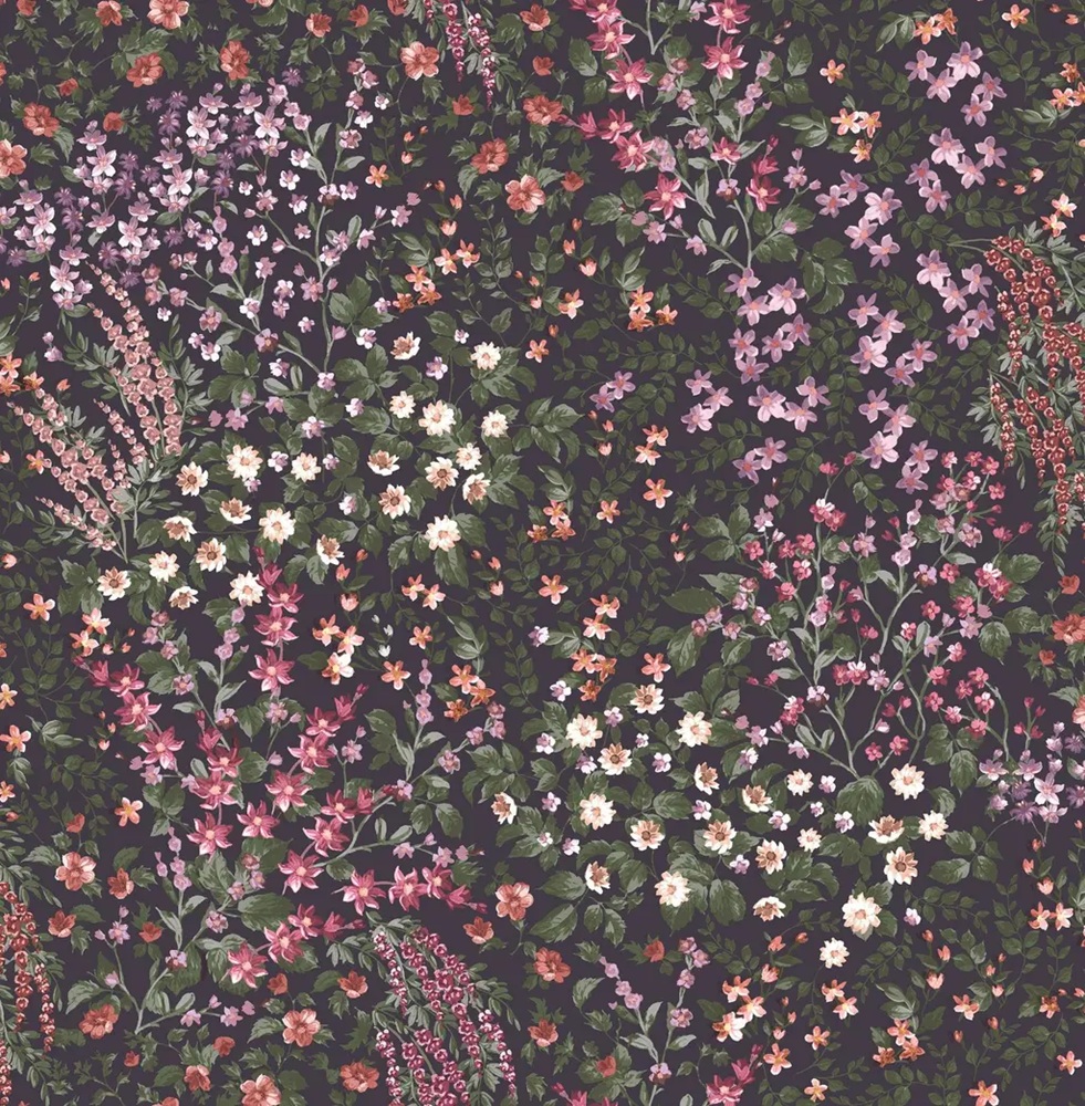 Painterly Flora Purple tapeet